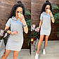 Літнє плаття в спортивному стилі з короткими рукавами та капюшоном (р. 42-46) 11PL4064, фото 7