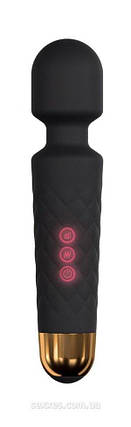 Мінівібромассажер Dorcel Wand Wanderful Black потужний, водонепроникний, 18 режимів роботи, фото 2