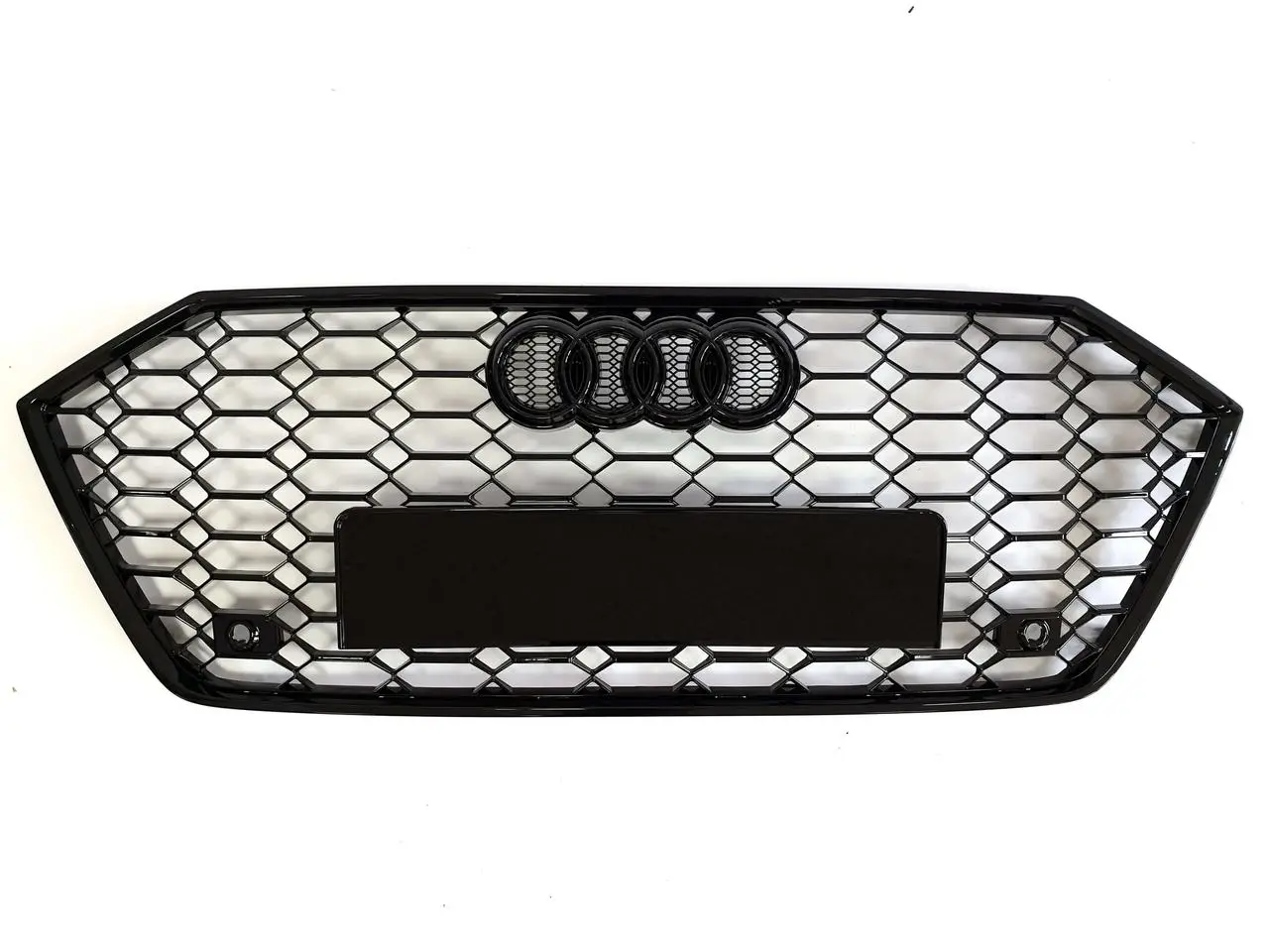 Решітка радіатора Audi A7 C8 стиль RS7 (чорний глянц)