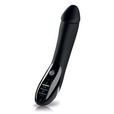Вібратор з електростимуляцією Mystim Tickling Truman eStim Black, міостімулятор, фото 2