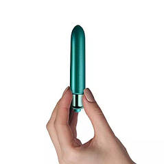 Вібропуля Rocks Off RO-90mm Touch of Velvet Peacock Petals матова, 10 режимів роботи, на батарейці, фото 2