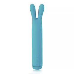 Вібратор з вушками Je Joue - Rabbit Bullet Vibrator Teal, глибока вібрація, фото 2