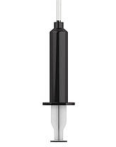 Кончающий фалоімітатор Strap-On-Me Dildo Cum Black, діаметр 3,6см, силікон, насадка для страпона, фото 3