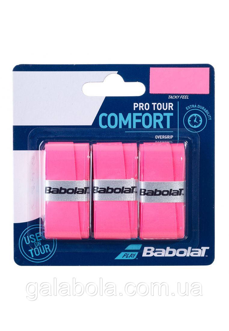 Намотка на ракетку Babolat Pro Tour X3 653037/105 (3 шт.) Розовая - фото 1 - id-p1621347179