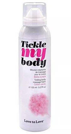 Масажна піна Love To Love TICKLE MY BODY Cotton candy (150 мл) зволожуюча, фото 2