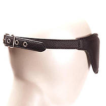 Маска на очі Pornhub Faux Leather Mask екошкіра, чорна, дуже комфортна, фото 2