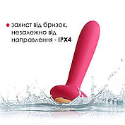Анальна пробка з вібрацією і підігрівом, пульт ДУ Svakom Primo Wine Red, фото 3