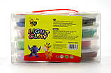 Тісто для ліплення Light Clay 0236 12 кольорів, застигаючий пластилін, фото 2
