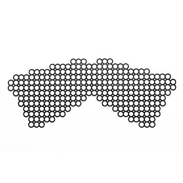 Маска на обличчя Bijoux Indiscrets - Erika Mask, вінілова, клейове кріплення, без зав'язок, фото 2