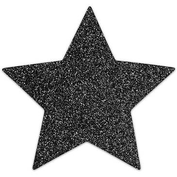 Пестіс - стикини Bijoux Indiscrets - Flash Star Black, наклейки на соски, фото 2
