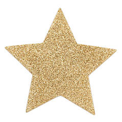 Пестіс - стикини Bijoux Indiscrets - Flash Star Gold, наклейки на соски, фото 2
