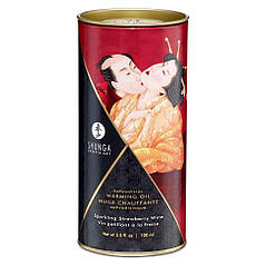 Розігріває масло Shunga Aphrodisiac Warming Oil - Sparkling Strawberry Wine (100 мл) без цукру, фото 2