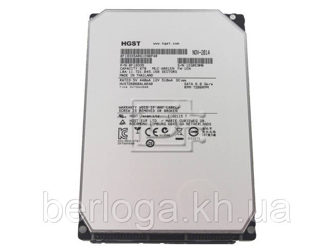 Жорсткий диск Hitachi HGST Ultrastar He6 HUS726060ALA640 6 ТБ