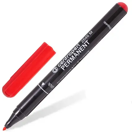 Маркер перманентний Centropen 2846 червоний