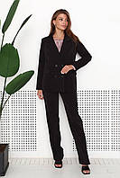 Женские классические костюмные брюки черные 3212-02