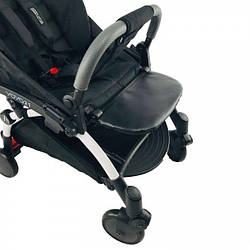 Підніжка-подовжувач 16 см для коляски Yoya 175 A+ колір Чорна еко шкіра 100218