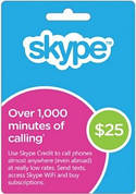 Skype Gift Card 25$ (USA)