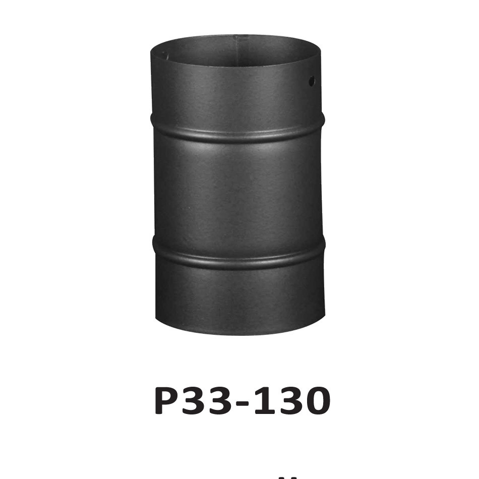 Труба димохідна P33-130 Duval чорна, фото 1