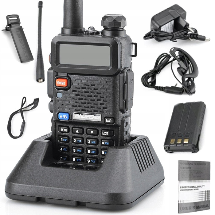 Рація Baofeng  UV-5R 5W радіостанція Baofeng  UV-5R + ГАРНІТУРА