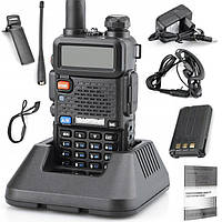 Рация Baofeng UV-5R 5W радиостанция Baofeng с FM Радио + ГАРНИТУРА