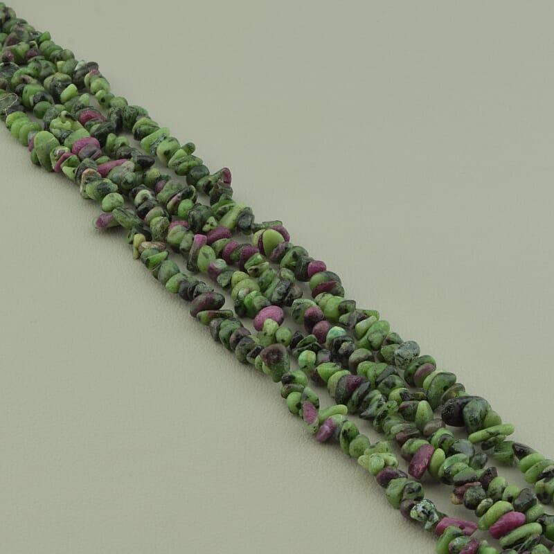 Нитка Цоїзит 39 см. (Без замку), фото 1