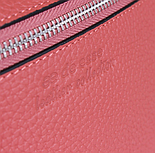 Маленька зручна сумочка клатч шкіряний теракотовий, цегляний колір, фото 6