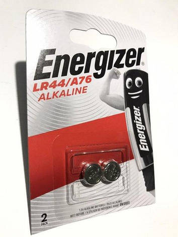 Батарейка ENERGIZER Alkaline LR44 / A76 (2шт), фото 1