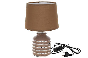 Світильник настільний, лампа, нічник, 30 см, колір — моко зі сріблом