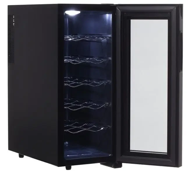 Винный холодильник с подсветкой на 12 бутылок Camry CR 8068 33 л - фото 2 - id-p1343089795