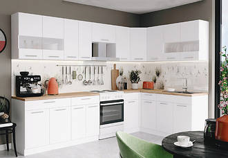 Біла матова модульна кухня Сокме Аліна
