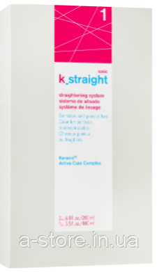 Комплекс для випрямлення пористого волосся з тепловим впливом Lakme K.Straight Ionic Straightening System