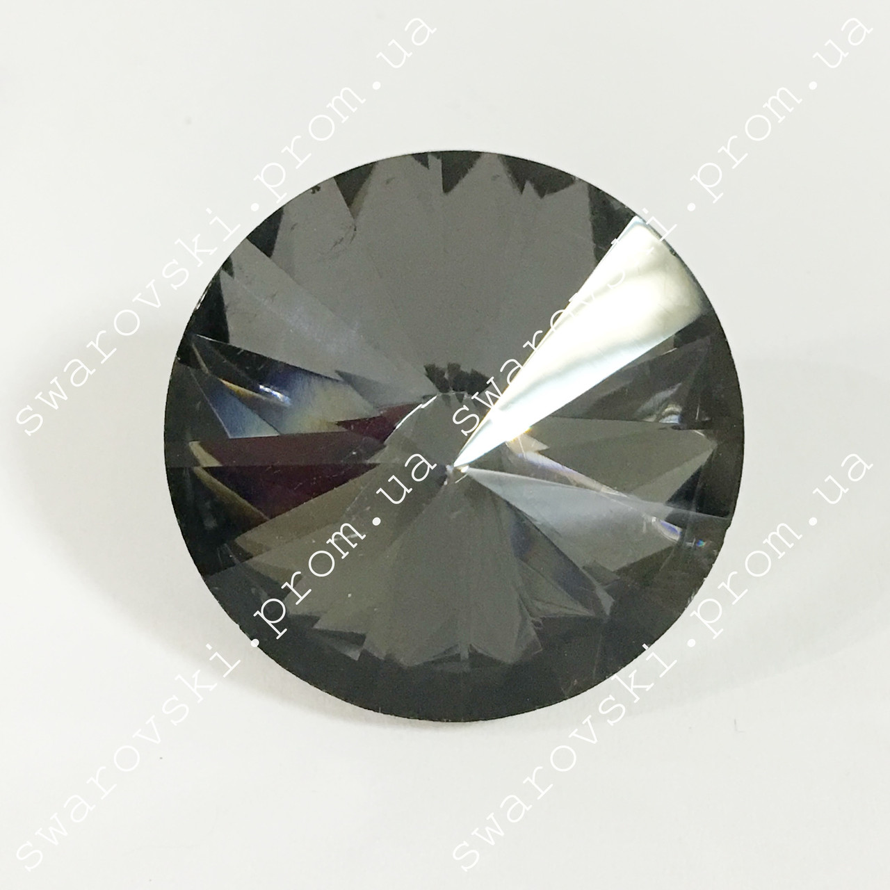 Пуговица с металлическим ушком 25мм*1шт, стекло.Цвет Black Diamond - фото 1 - id-p262509242