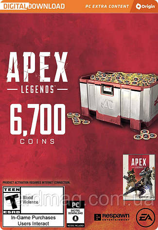 Apex Legends: 6700 Apex Coins (Ключ Origin) для ПК, фото 1