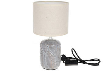 Світильник настільний, лампа, нічник, 30 см, колір — сірий