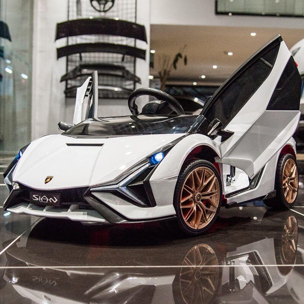 Дитячий електромобіль Lamborghini Sian білий