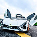 Дитячий електромобіль Lamborghini Sian білий, фото 5