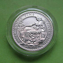 Великобританія 1 фунт 2007 р. Британія (срібло 999 проби, 1/2 унції)
