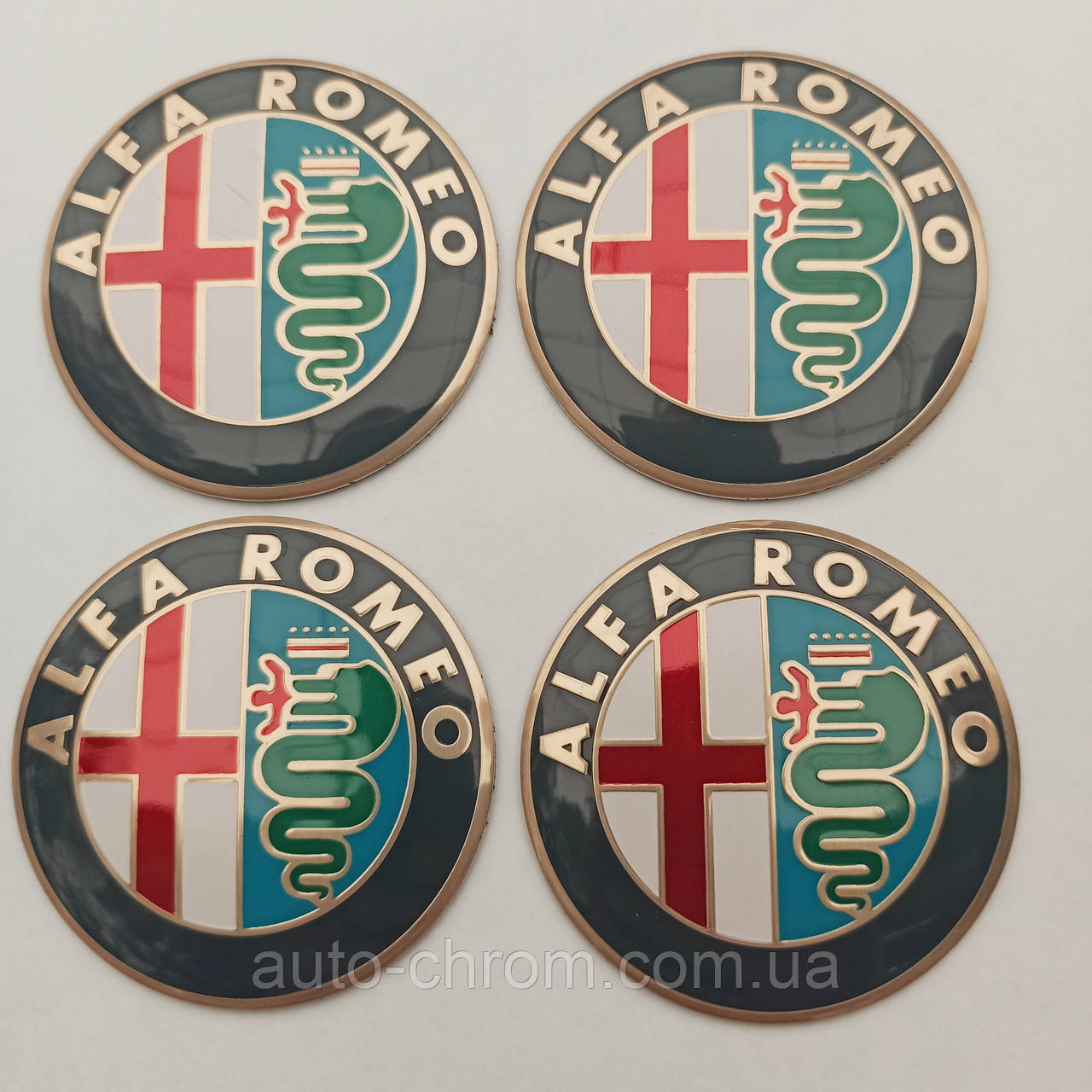 Наклейка опукла на ковпачок диска Alfa Romeo 56 мм, фото 1