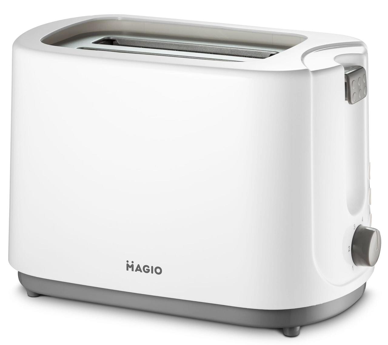 Тостер Magio MG-276, 820 Вт, для 2 скибочок хліба, з регулюванням підсмажування