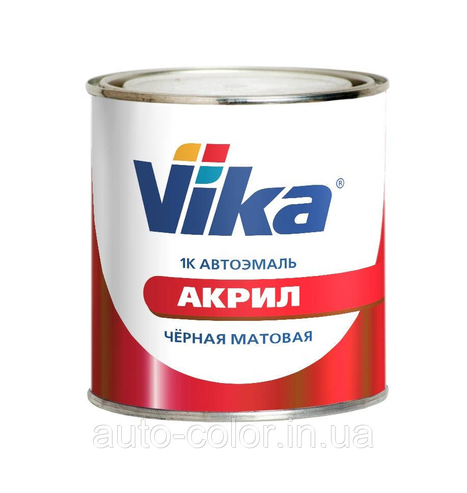 Vika 1К акрилова емаль чорна матова 0.4 кг
