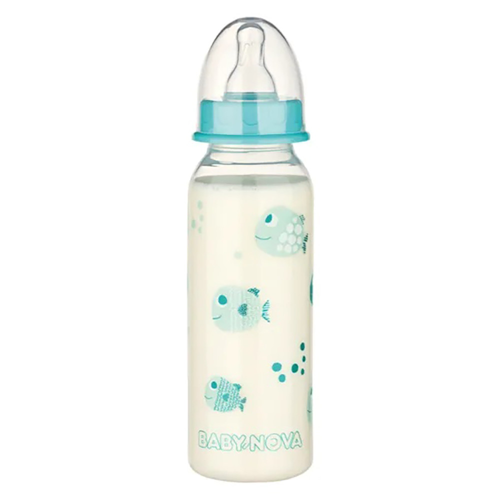Пляшечка пластикова "Декор" 240 мл Baby-Nova 0m+ (4001071400122)