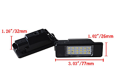 LED підсвітка номера для CITROEN (Ситроен) С2, С3, С4, С5, С6, С8, Berlingo, фото 3