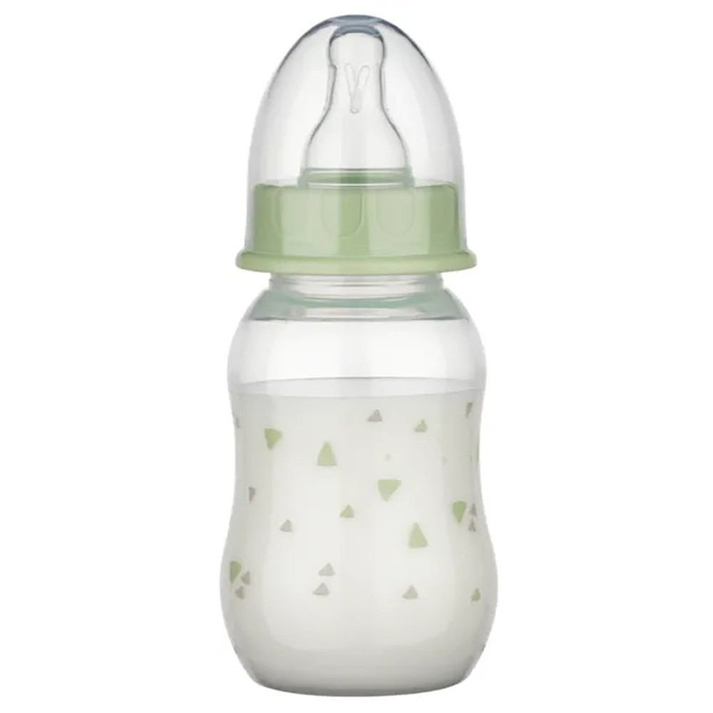 Пляшечка пластикова салатова 130 мл Baby-Nova 0m+ (4001071011939)