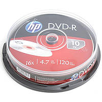 Диск DVD HP DVD-R 4.7 GB 16X 10шт (69315/DME00026-3)