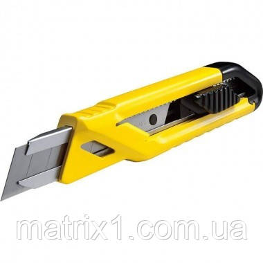Ніж STANLEY "Snap-Off" з висувним лезом 18 мм, з відломними сегментами, 3 леза