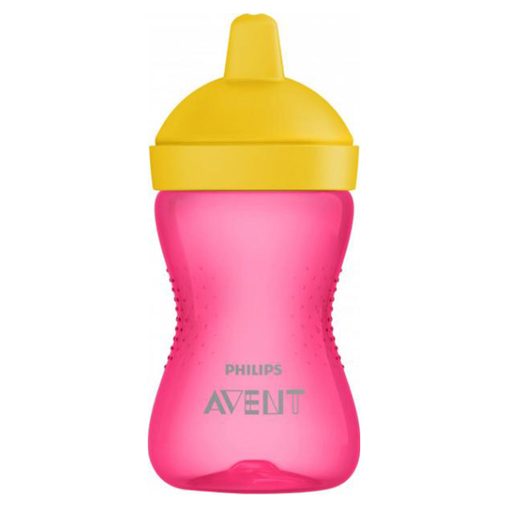 Чашка-непроливайка з твердим носиком рожева 18m+ Philips Avent 300 мл (8710103855590)