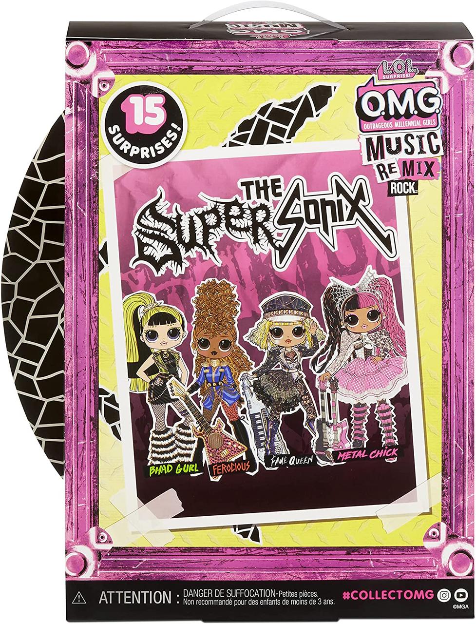 Игровой набор с куклой L.O.L. Surprise O.M.G. Remix Rock - Королева сцены 577607 - фото 4 - id-p1621486131
