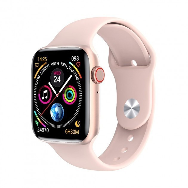 Смартгодинник W26+ Рожевий Watch 6 (IWO Smart Watch) Смарт-годинник Фітнес браслет, фото 1