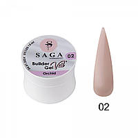 Гель моделювальний Saga Professional Builder Gel Veil No02 ;15 мл