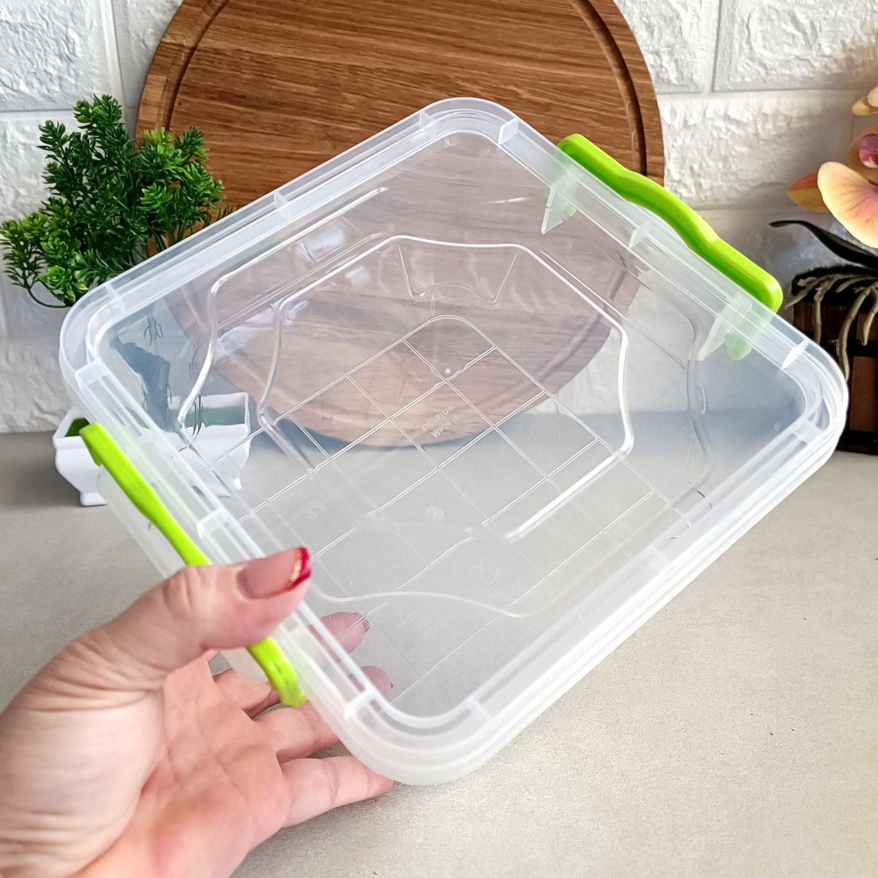 Об'ємний термостійкий харчовий контейнер 2.4, Ал-пластик, фото 1